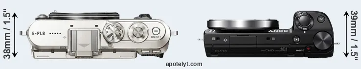 Compare E-PL8 versus NEX-5R top