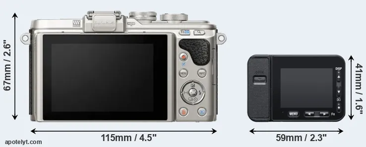 Comparison E-PL8 or RX0 II rear