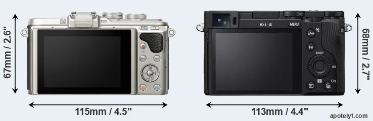 Comparison E-PL8 or RX1R III rear