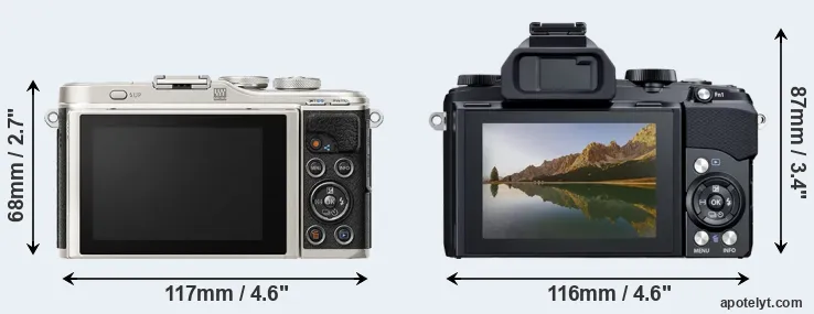 Comparison E-PL9 or Stylus 1 rear
