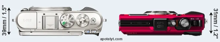 Compare E-PL9 versus TG-4 top