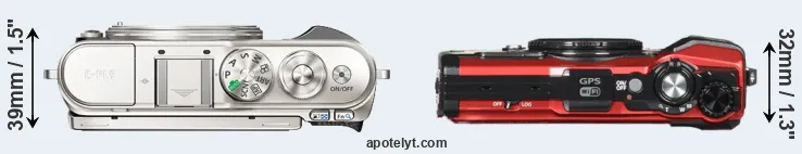 Compare E-PL9 versus TG-5 top