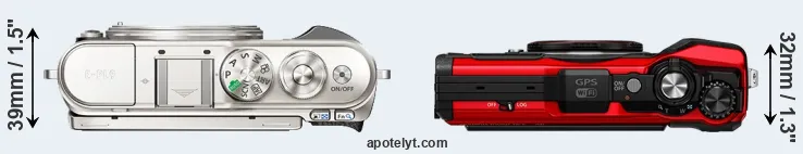 Compare E-PL9 versus TG-6 top