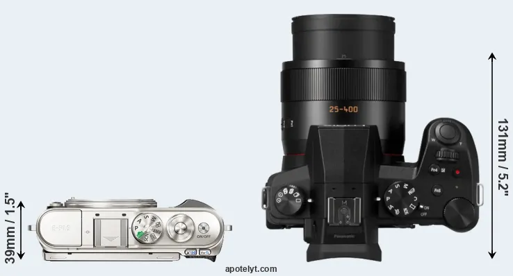 Compare E-PL9 versus FZ1000 II top