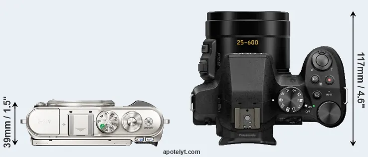 Compare E-PL9 versus FZ330 top