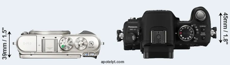 Compare E-PL9 versus G1 top