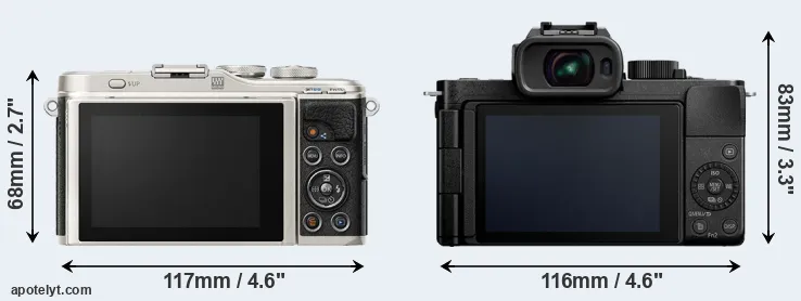 Comparison E-PL9 or G110 rear