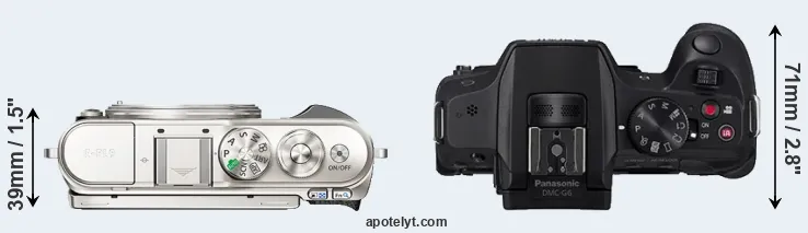 Compare E-PL9 versus G6 top