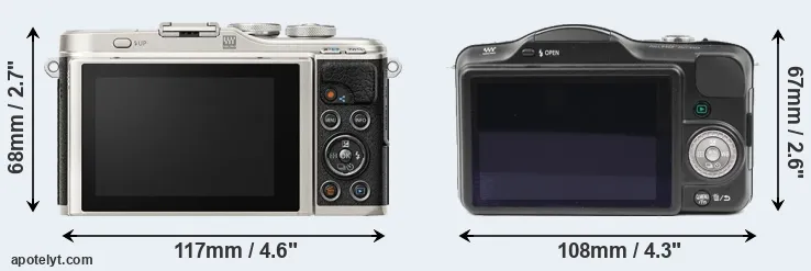 Comparison E-PL9 or GF3 rear