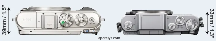 Compare E-PL9 versus GF7 top