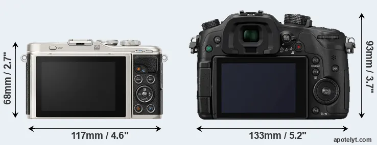 Comparison E-PL9 or GH4 rear