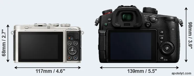 Comparison E-PL9 or GH5s rear