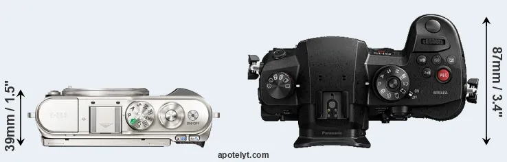 Compare E-PL9 versus GH5s top