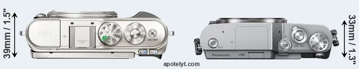 Compare E-PL9 versus GX850 top