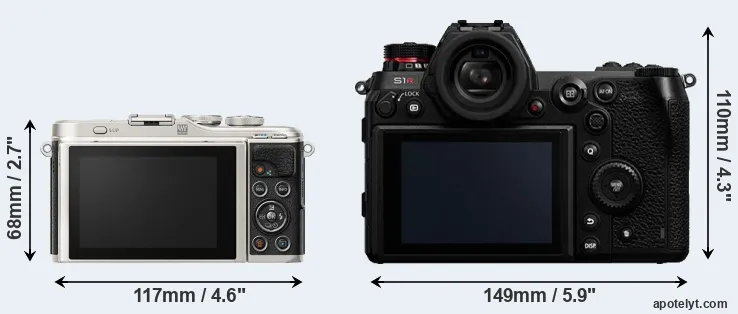 Comparison E-PL9 or S1R rear