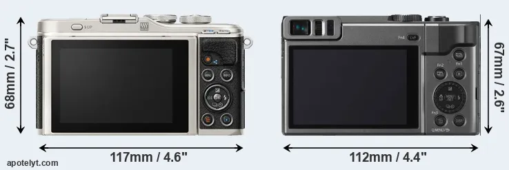 Comparison E-PL9 or ZS70 rear