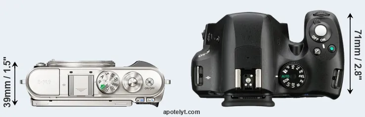 Compare E-PL9 versus K-50 top