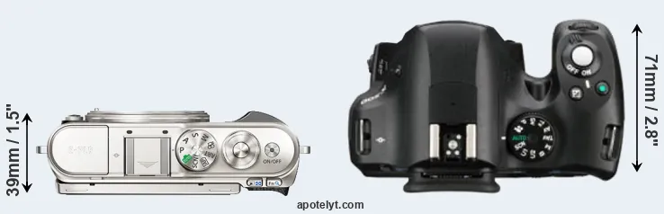 Compare E-PL9 versus K-500 top