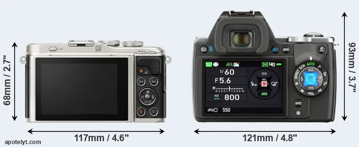 Comparison E-PL9 or K-S1 rear