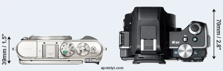 Compare E-PL9 versus K-S1 top