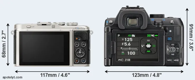 Comparison E-PL9 or K-S2 rear
