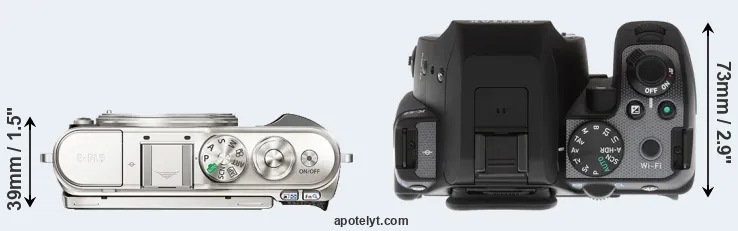 Compare E-PL9 versus K-S2 top