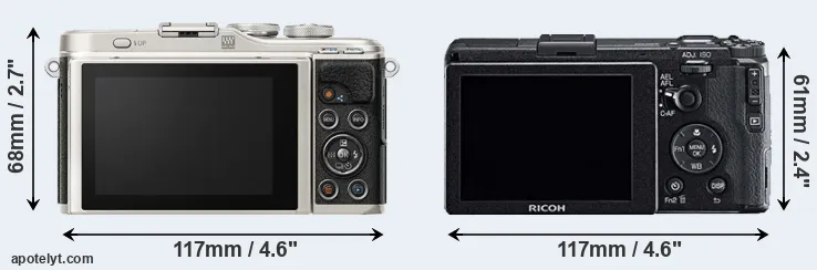Comparison E-PL9 or GR rear