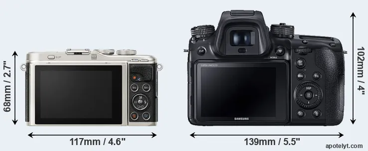 Comparison E-PL9 or NX1 rear