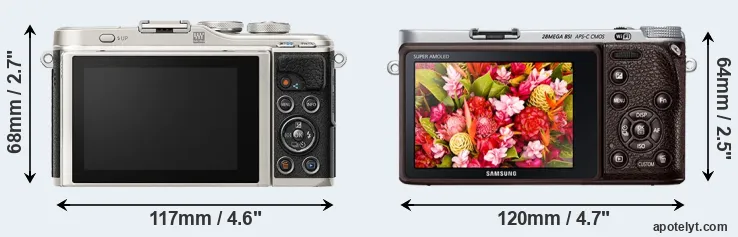 Comparison E-PL9 or NX500 rear