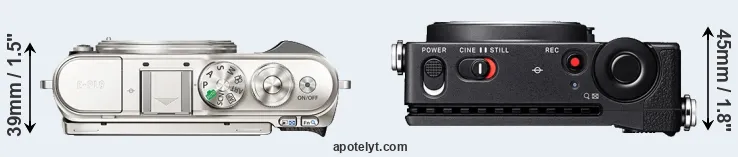 Compare E-PL9 versus fp L top