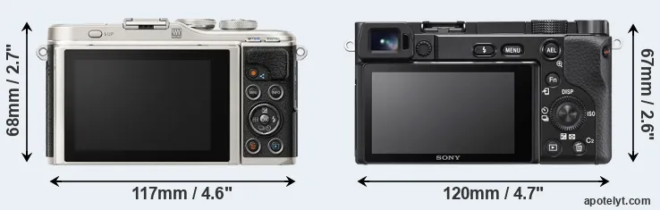 Comparison E-PL9 or A6100 rear