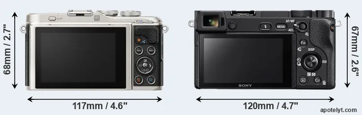 Comparison E-PL9 or A6300 rear