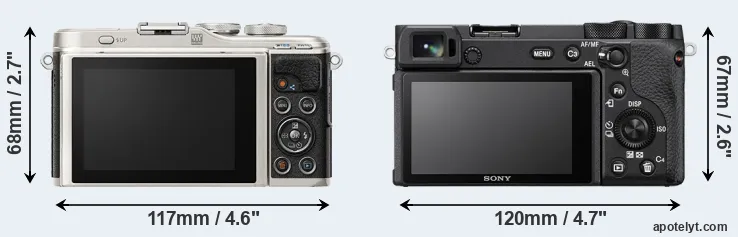 Comparison E-PL9 or A6600 rear