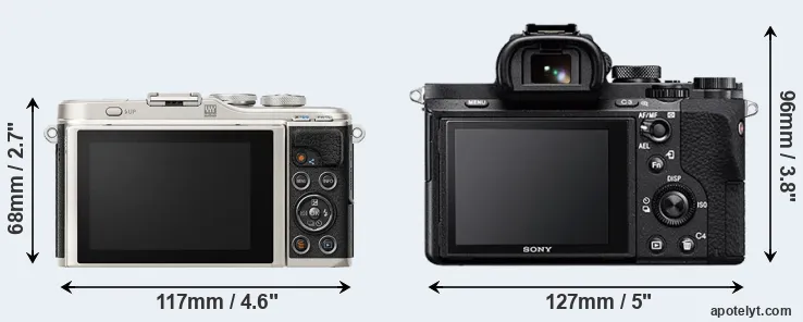 Comparison E-PL9 or A7 II rear