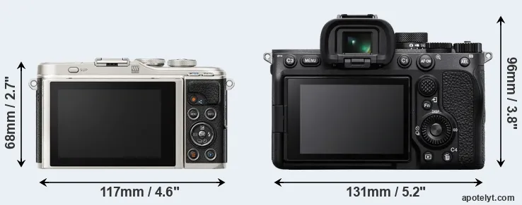 Comparison E-PL9 or A7 IV rear