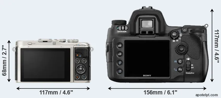 Comparison E-PL9 or A850 rear