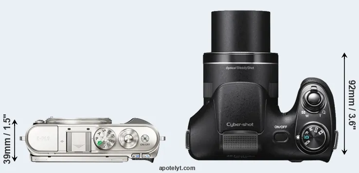 Compare E-PL9 versus H300 top