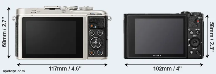 Comparison E-PL9 or HX99 rear