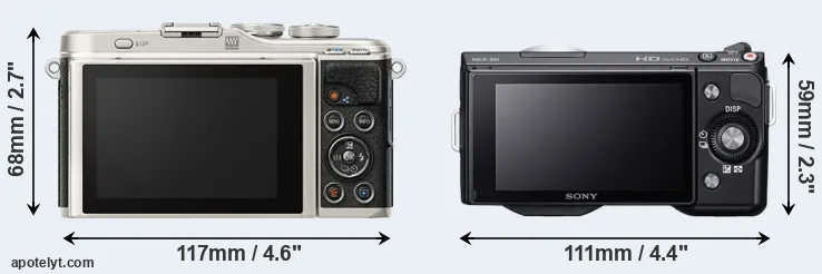 Comparison E-PL9 or NEX-5N rear