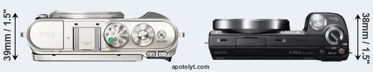 Compare E-PL9 versus NEX-5N top