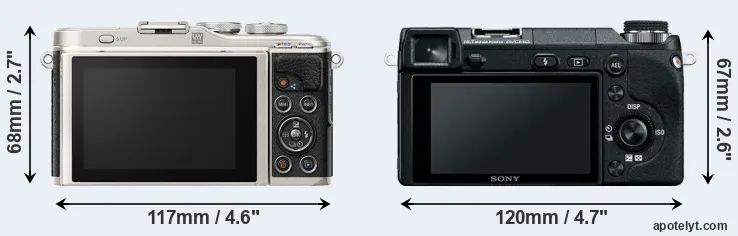 Comparison E-PL9 or NEX-6 rear