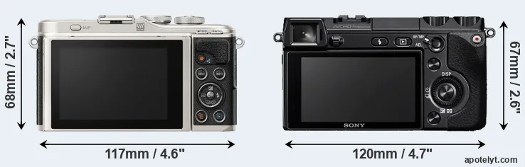 Comparison E-PL9 or NEX-7 rear