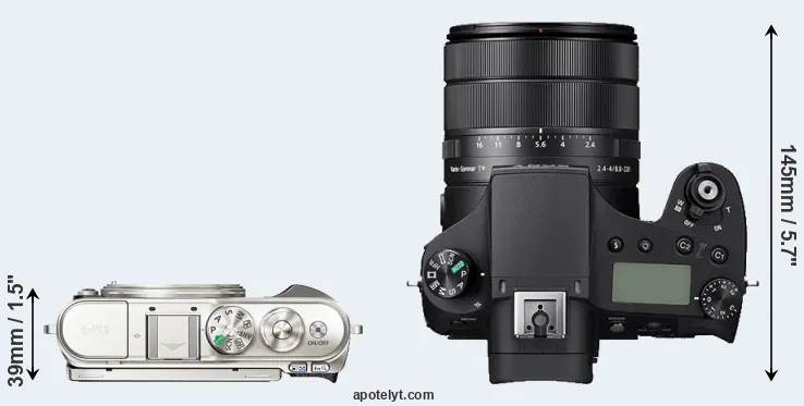 Compare E-PL9 versus RX10 IV top