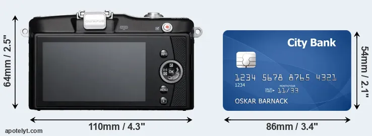 E-PM1 and credit card rear side