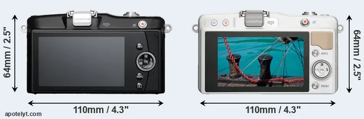 Comparison E-PM1 or E-PM2 rear