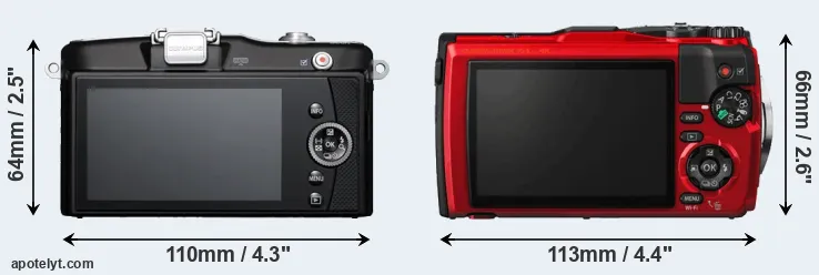 Comparison E-PM1 or TG-5 rear