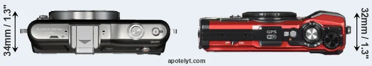 Compare E-PM1 versus TG-5 top