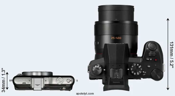 Compare E-PM1 versus FZ1000 II top