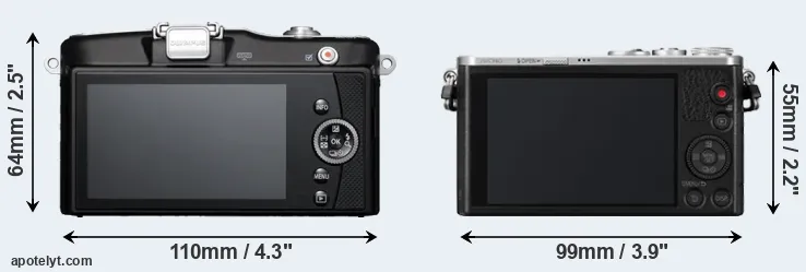 Comparison E-PM1 or GM1 rear