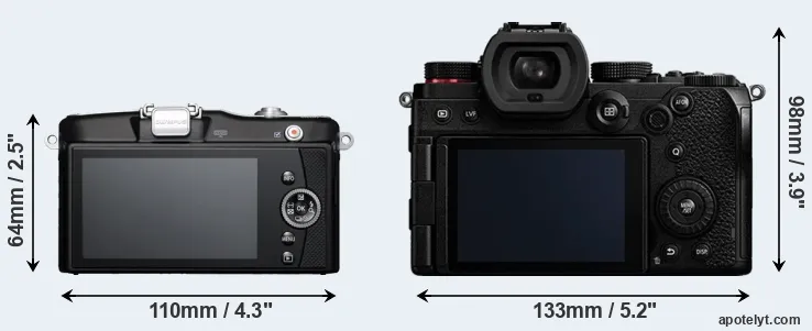 Comparison E-PM1 or S5 rear